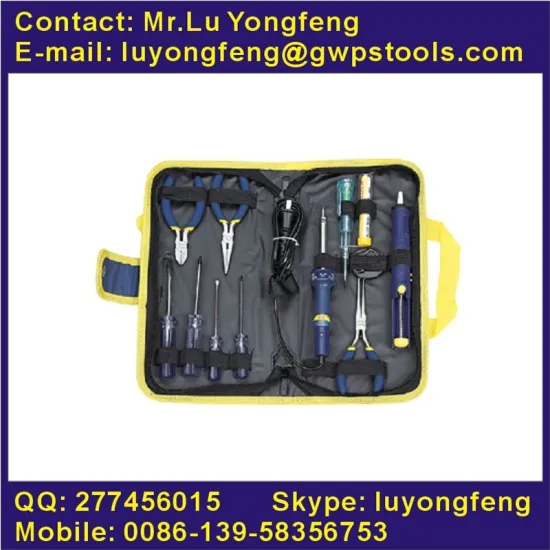 13pcs DIY tool kit in canvas bag for home use