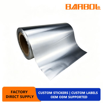 Matte Silver Self-adhesive Label Film
