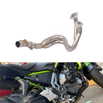 Edelstahl -Motorrad -Auspuffrohr für ER6N-, ER6F-, Ninja650R-, Z600-, Ninja650- und Versys650 -Modelle