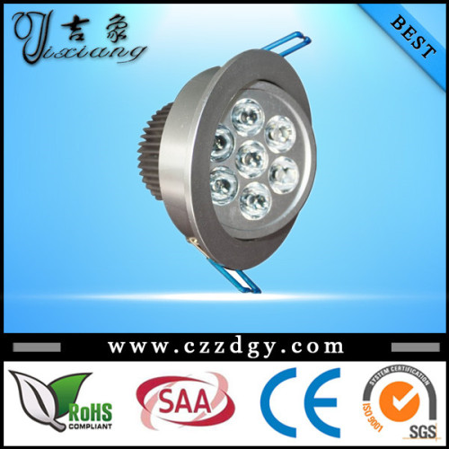 7W 220V High Brightness Cool White LED Down Light