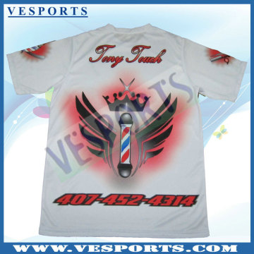 OEM Polyester O-Neck Tees Sublimation Printing