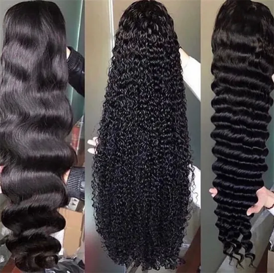 Full Cuticle Brazilian Virgin Hair Glueless Hd Full Lace Wig With Baby Hair, Virgin Human Hair Full Lace Wigs For Black Women