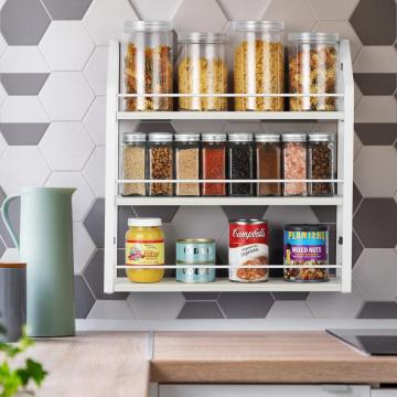 Wall Mounted Hanging Seasoning Organizer Shelf