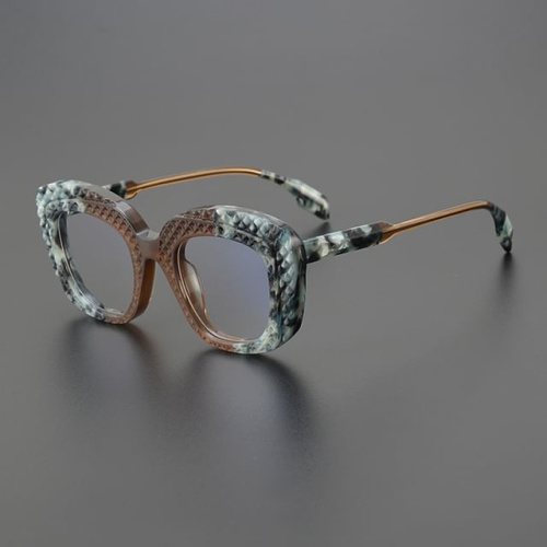Custom Round Thick Eyeglasses Acetate Optical Frame