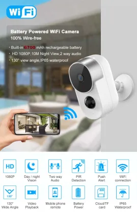 Tuya Smart Life Battery Wireless Security Camera Outdoor