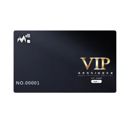 Transparent plastic cards membership cards with rfid chips