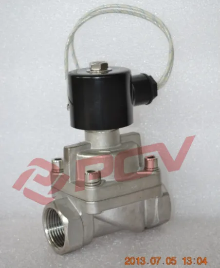 Stainless steel thread normally closed 1inch steam solenoid valve 220v