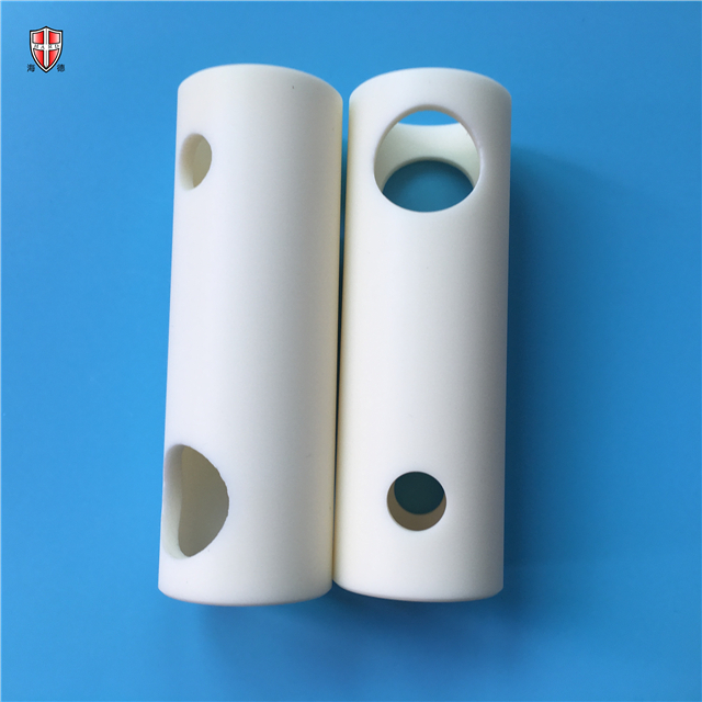 customized 99 alumina beige ceramic bushing sleeves