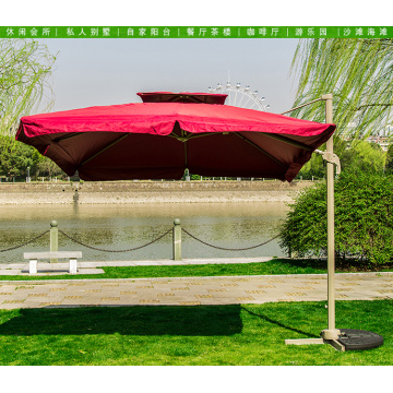 Side outdoor sun umbrella