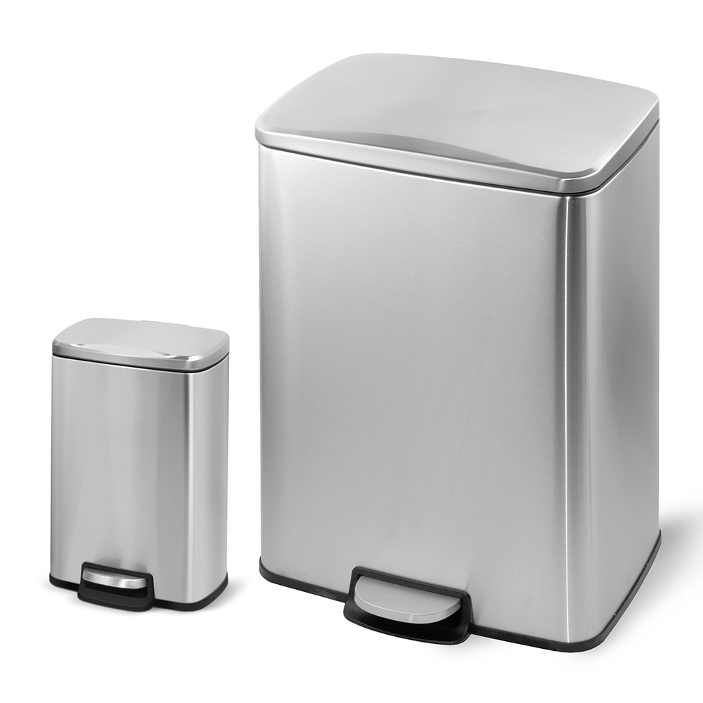 stainless steel pedal bin