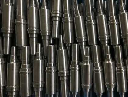 Wear-resistant stainless steel thru-shaft