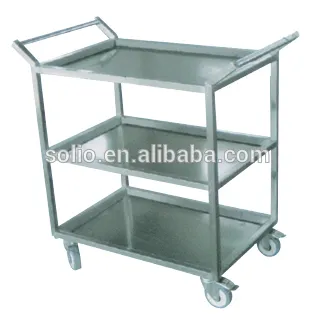 stainless steel cart with wheels/ shopping cart/ trolley cart/ meat cart