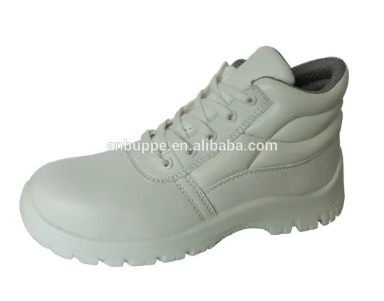 white esd footwear with plastic eyelets