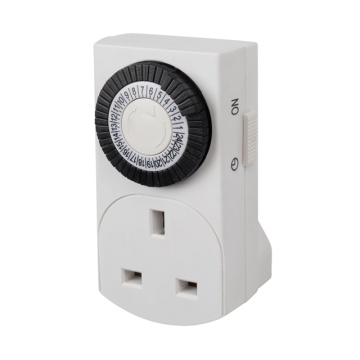 Title: "24 Hour Mini Mechanical Timer - BND-50/E42 | IP20 Rated Timer Switch