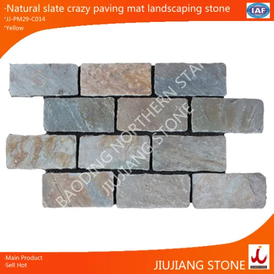 natural slate crazy paving mat landscaping stone