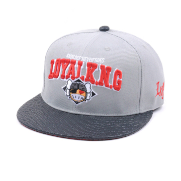 Cartoon 3d embroidery logo cheap custom snapback cap