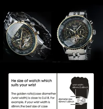 Steampunk Skeleton Tourbillon Automatic Watch Silver , Stainless Steel Watch