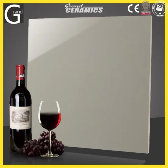 China New Polished Tile Pure Color Series Porcelain Tile Grey Colors