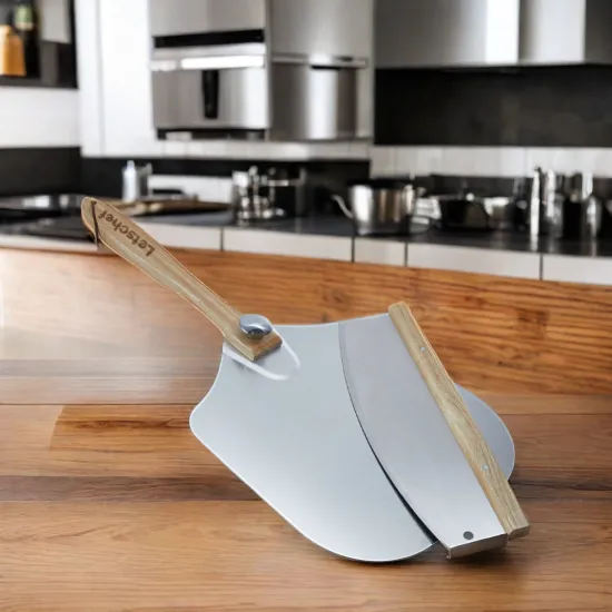 Household Baking Pizza Tools Pizza Cutter And Pizza Peel With Wooden handle