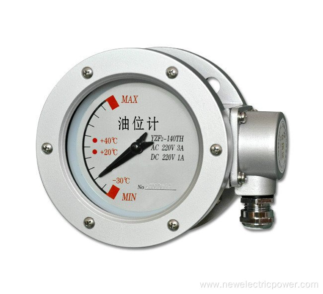 Pointer type oil level indicators with alarm function