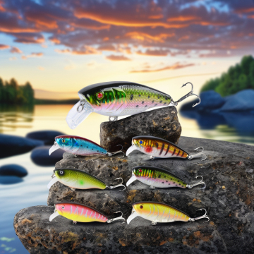 Biomimetic Floating Minnow Lure 9.5cm for Sea, Lake, and River Fishing - Attracts Sharks and Bream