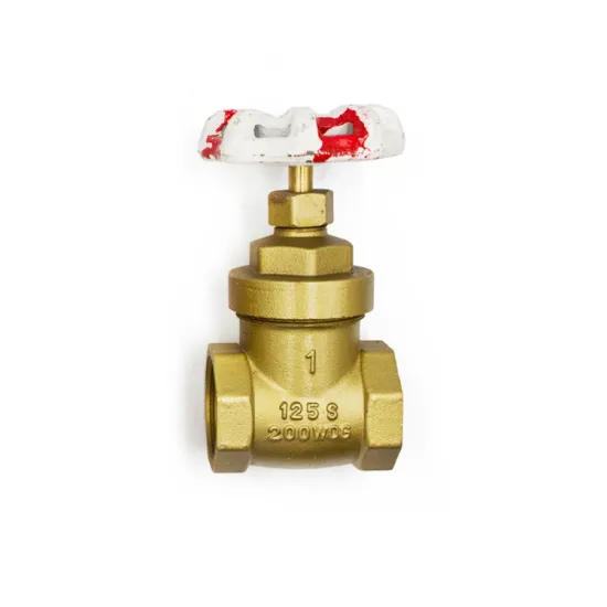 1/4 - 4 inch female painted bronze brass gate valve