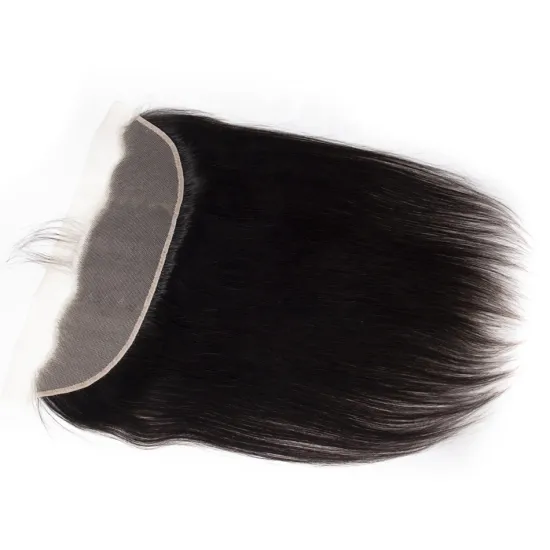 Transparent HD Lace Frontal Full Cuticle Aligned Straight Virgin Hair Pre Plucked Swiss Lace Closure Frontal for Women