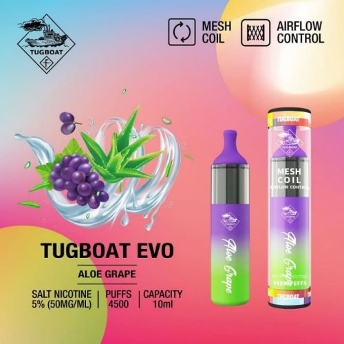 Tugboat EVO populaire 4500 Puffs jetable vape