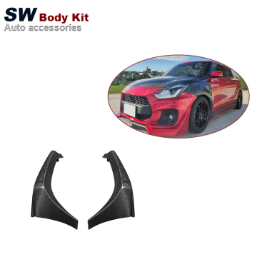 Pelindung bumper depan serat karbon untuk Suzuki Swift ZC33S 2017-2023