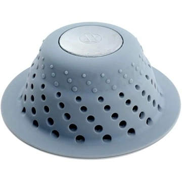 1pc Sink & Shower Drain Hair Catcher Strainer, Silicone Drain Cover For  Preventing Clogging