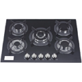 5 bruciatori in vetro in vetro Cooktop