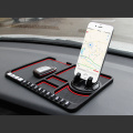 Multifunctional Car Anti-Slip Mat Phone Holder Temporary Parking Number Sign Panel Storage Pad Auto Car Accessories Non-slip Pad