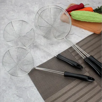 Solid Stainless Steel Spider Strainer Skimmer Ladle