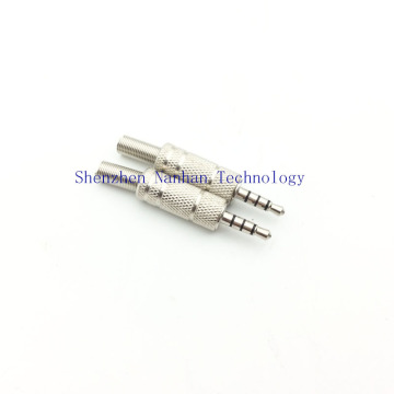 3.5mm Male Plug for Earphone Audio Three Slots & 4 Cores Plug