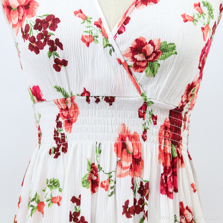 Printed Sleeveless Dress for Summer Wear