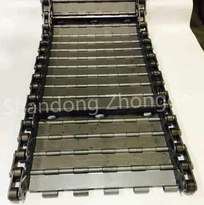 Galvanized steel chain plate conveyor hinged chain plate