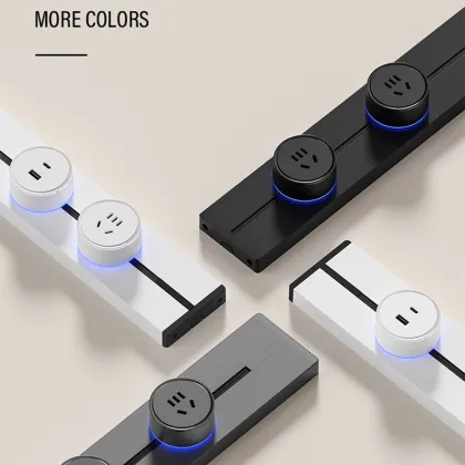 OEM Wall Hidden Aluminum Power Track Socket Adapter