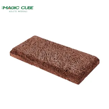 Building material sound absorption wood wool panel