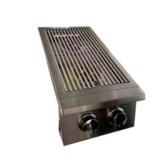 Outdoor Kitchen Brass Main Burner Easily Assembled Built In Bbq Double-sided Burner