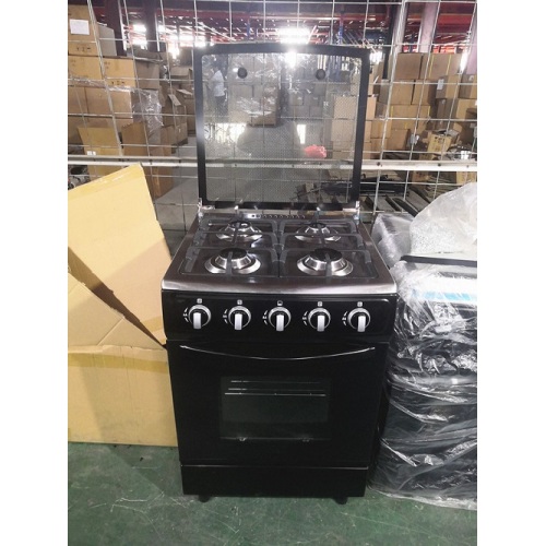 24" Home Cooking Range Black Freestanding Gas Oven