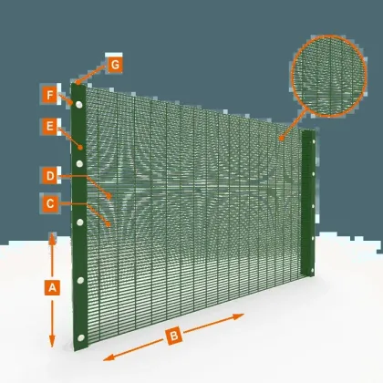 3D Curvy 358 High Security Anti-Climb Clearview Fencing
