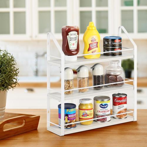 Wall Mounted Hanging Seasoning Organizer Shelf