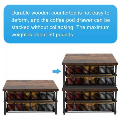 2 Layers Coffee Capsule Storage Organizer