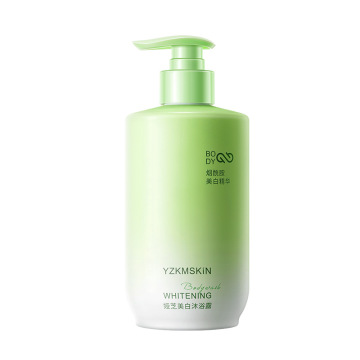 Long-Lasting Niacinamide Whitening Shower Gel with Coconut Scent, Moisturizing and Brightening