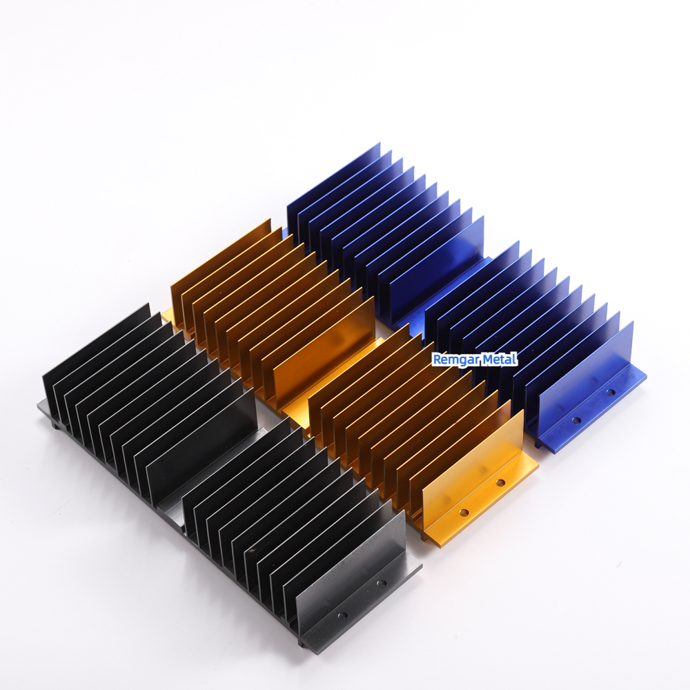 Silver Black Anodized Aluminum Heatsink Jpeg