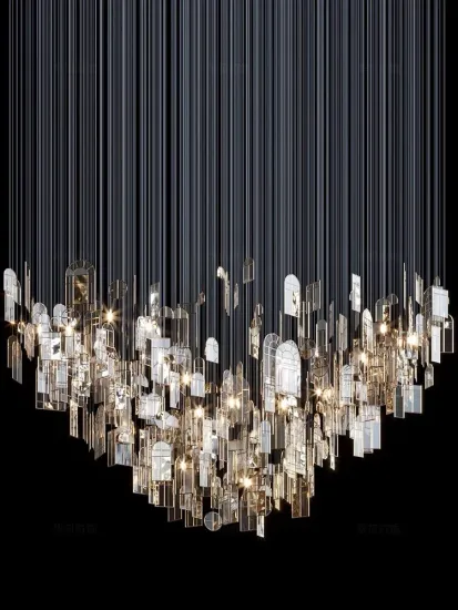 Customizable Modern crystal chandelier pendant light