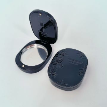 Zinc Alloy Solid Clamshell Balm Metal Can Cosmetic Box for Women