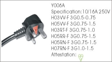 Cables To Go 3m Universal Power Cord