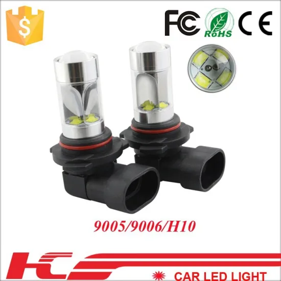 Hot selling!! 80w 9005/9006/H10 auto headlight led car headlight car fog lamp car turn light