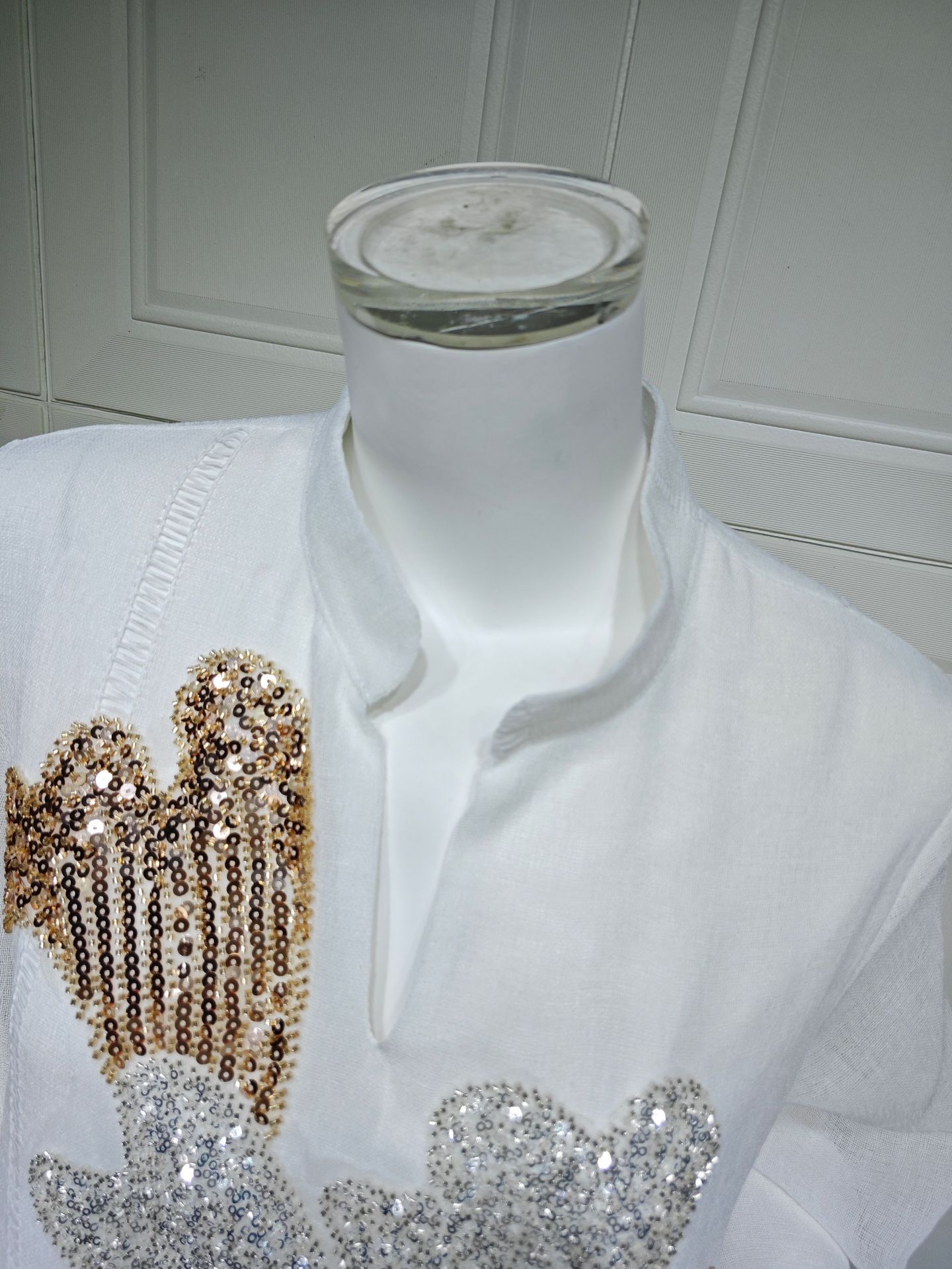 Floral Sequined Jalabiya Abaya Dress Ramadan AB567 (8)